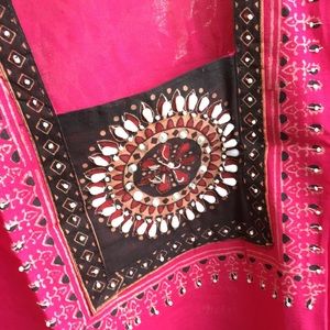 kurti purchased from Lucknow’s market with some mirror, beads work done.